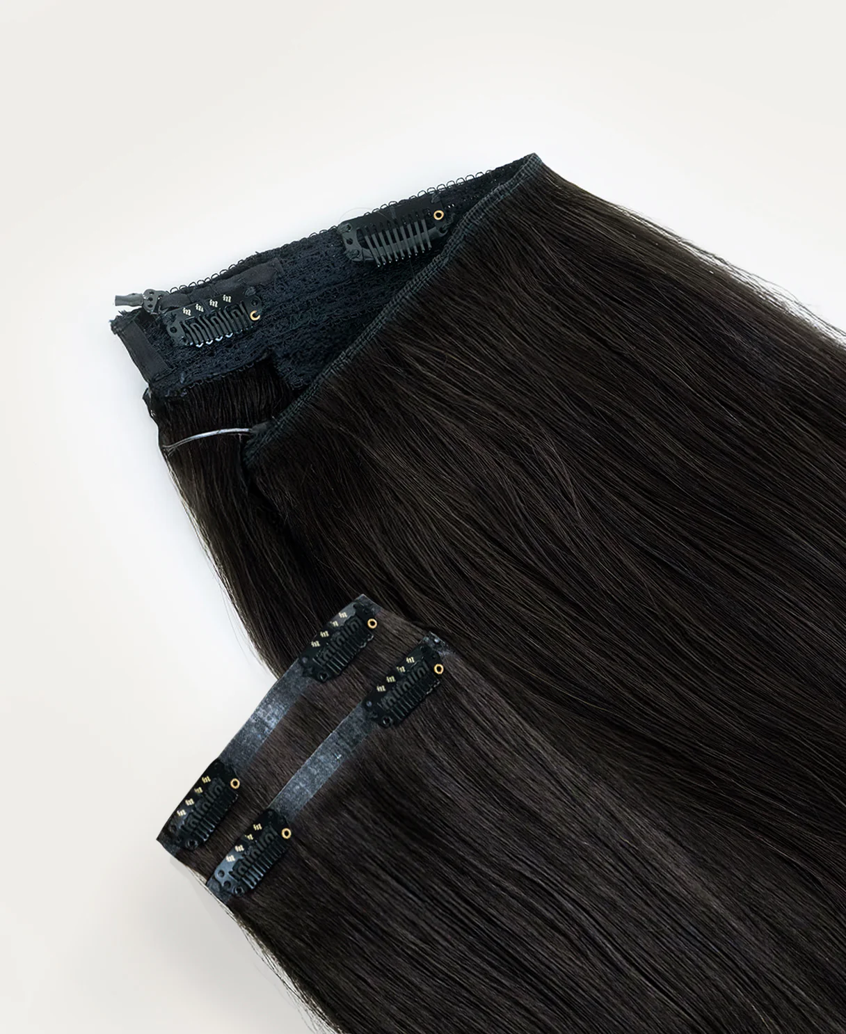 halo one-step hair extensions natural black. - Image 5