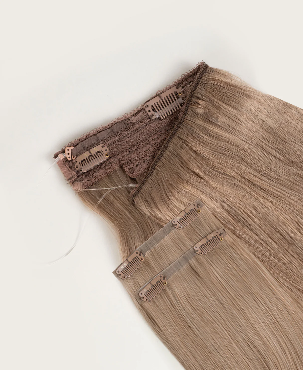 halo one-step hair extensions ash blonde. - Image 5