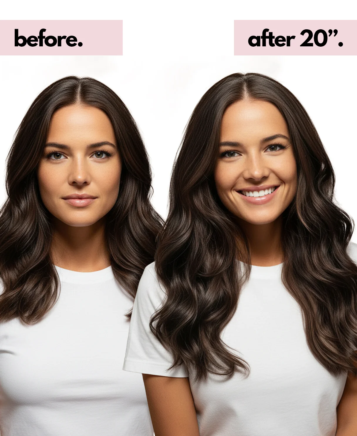 halo one-step hair extensions ash brown. - Image 3