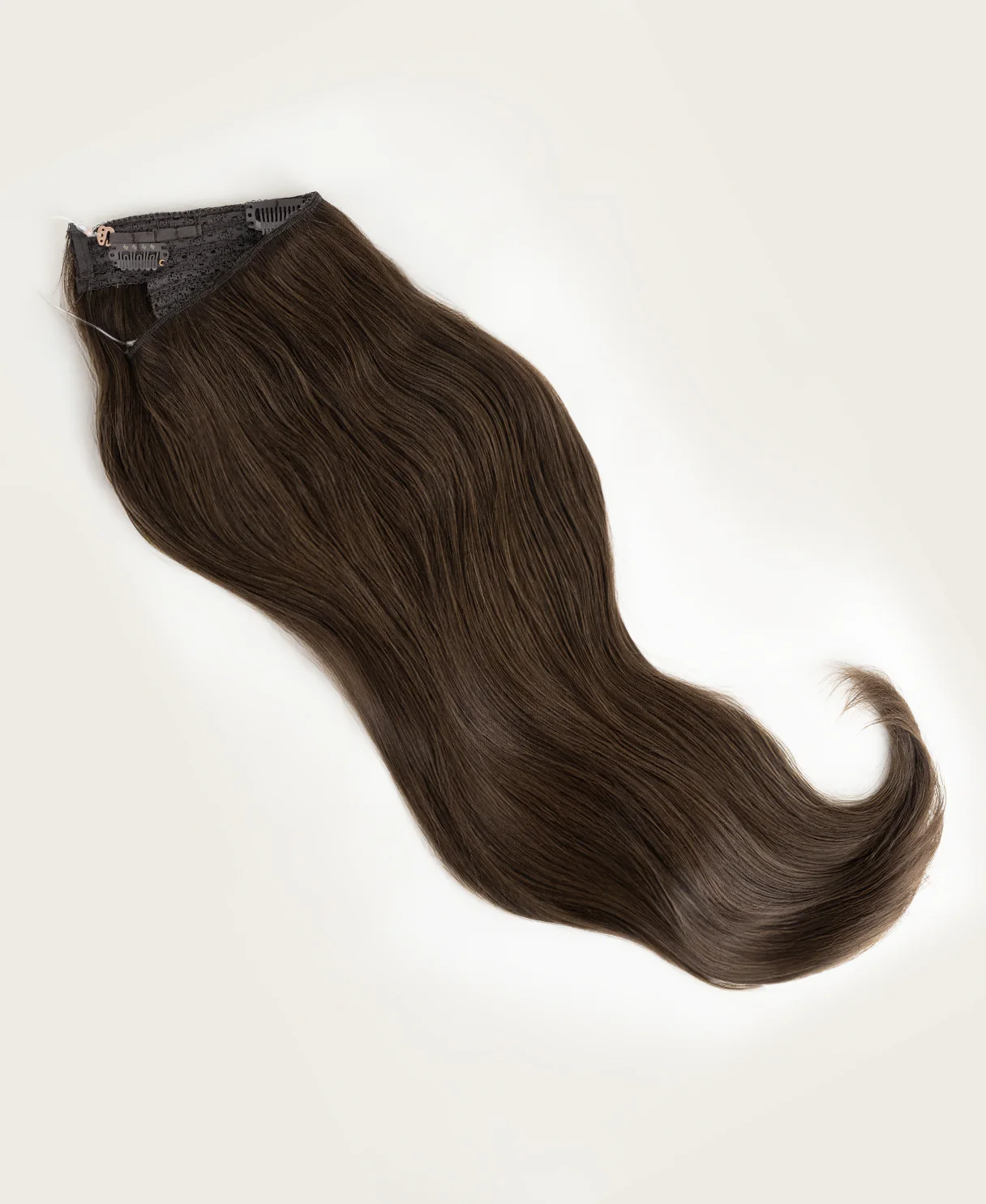 halo one-step hair extensions ash brown. - Image 7