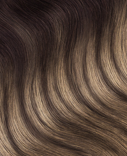 halo one-step hair extensions ash brown balayage. - Image 2