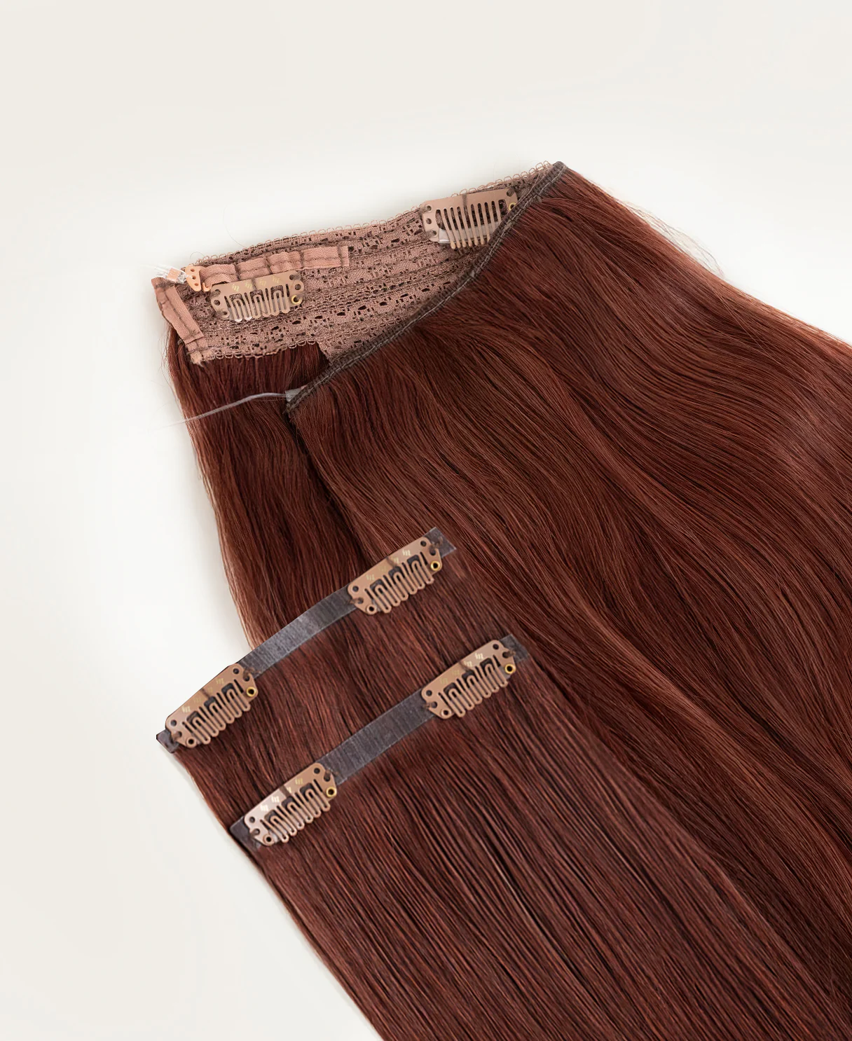 halo one-step hair extensions auburn. - Image 5