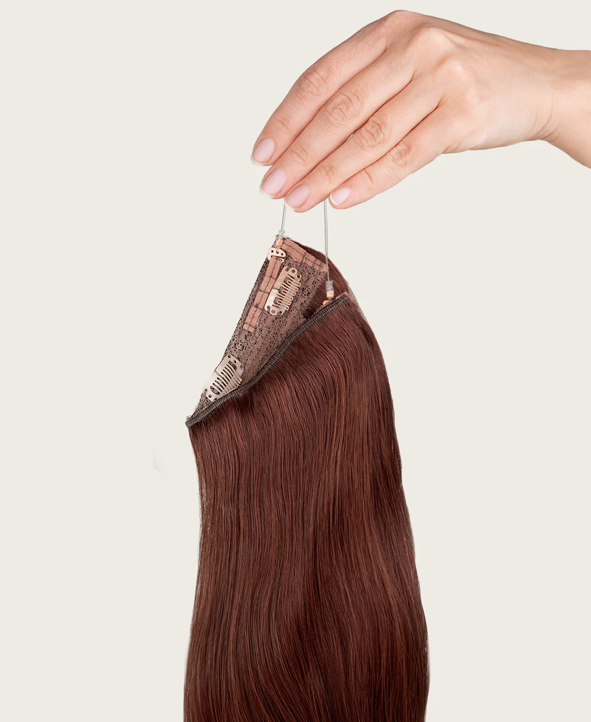 halo one-step hair extensions auburn. - Image 7
