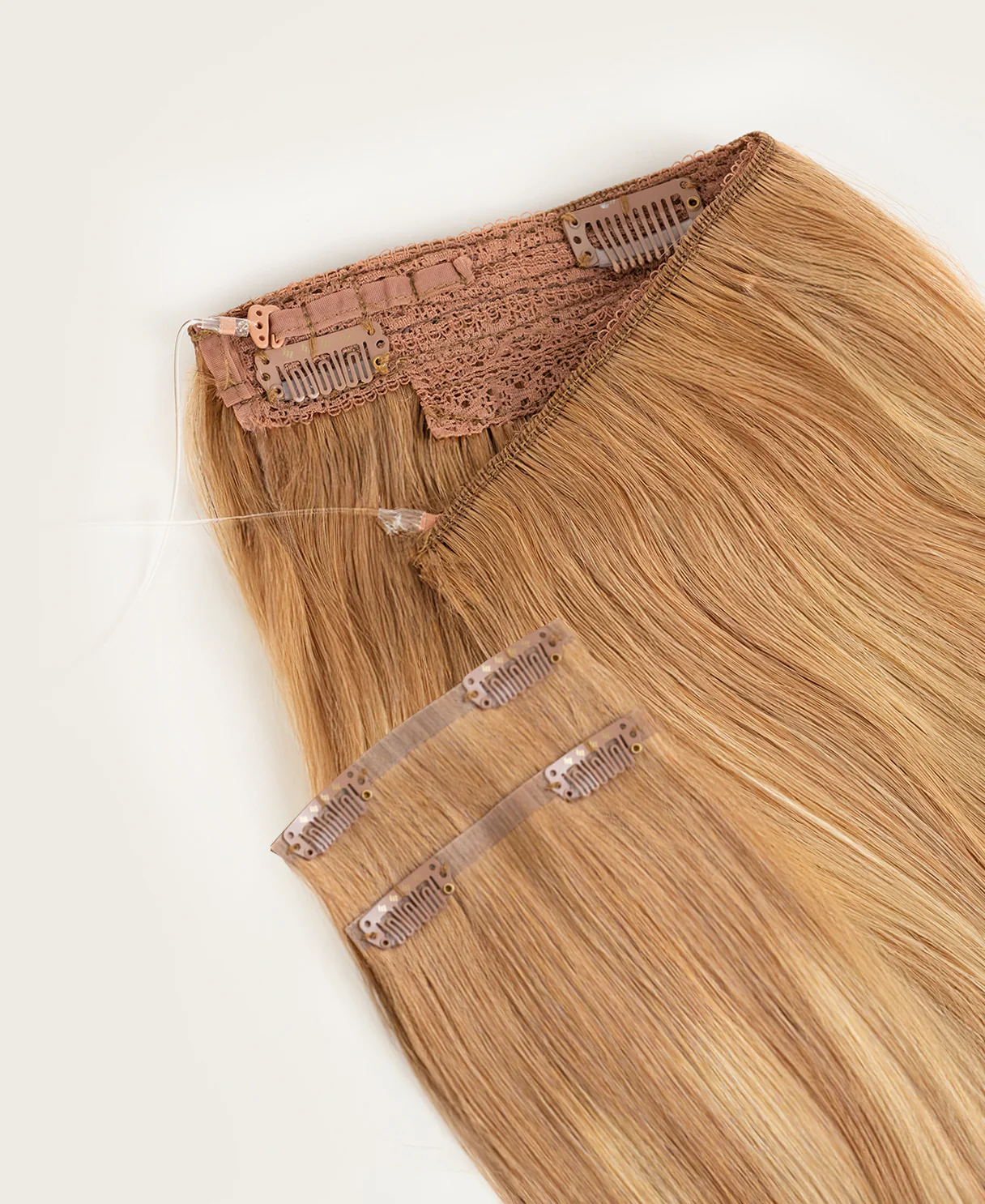 halo one-step hair extensions blonde balayage. - Image 5