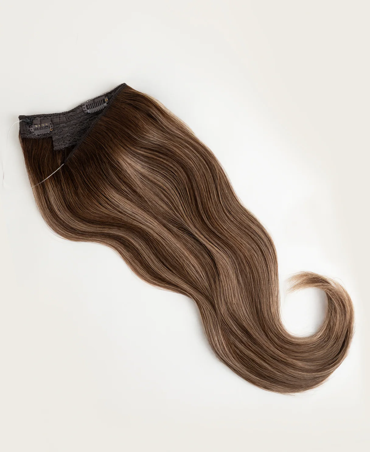 halo one-step hair extensions brown balayage. - Image 6