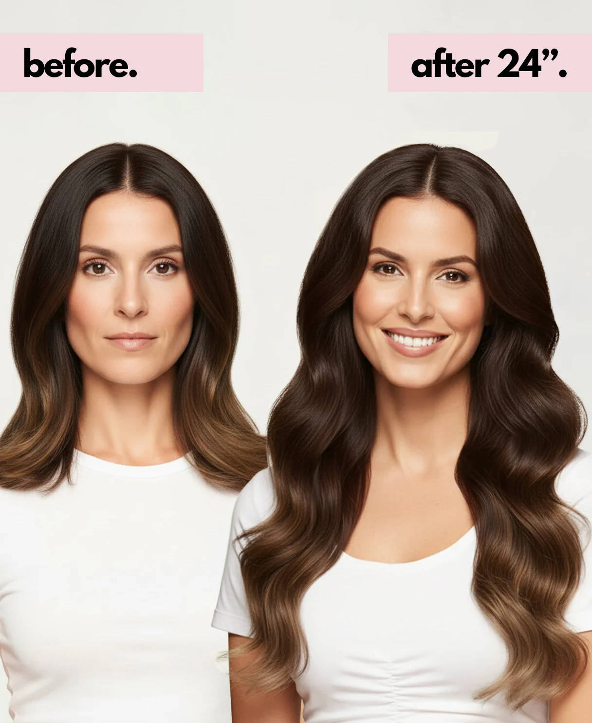 halo one-step hair extensions brown melt. - Image 3