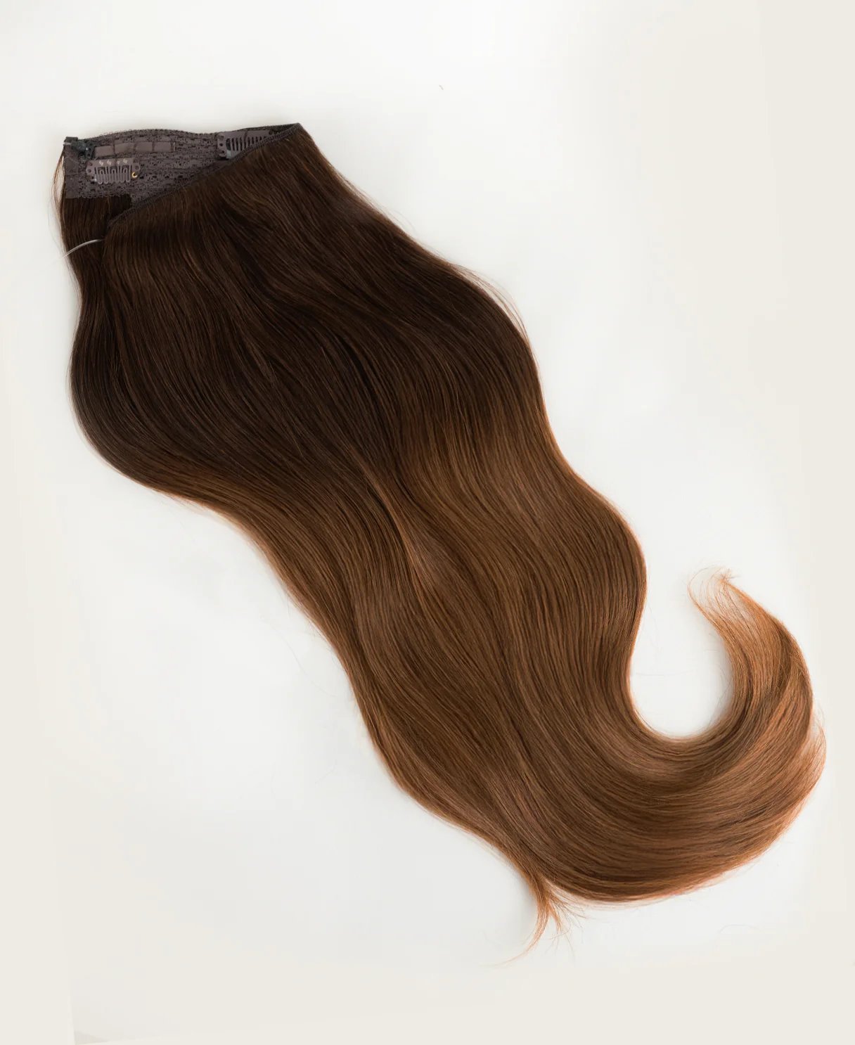 halo one-step hair extensions brown melt. - Image 7