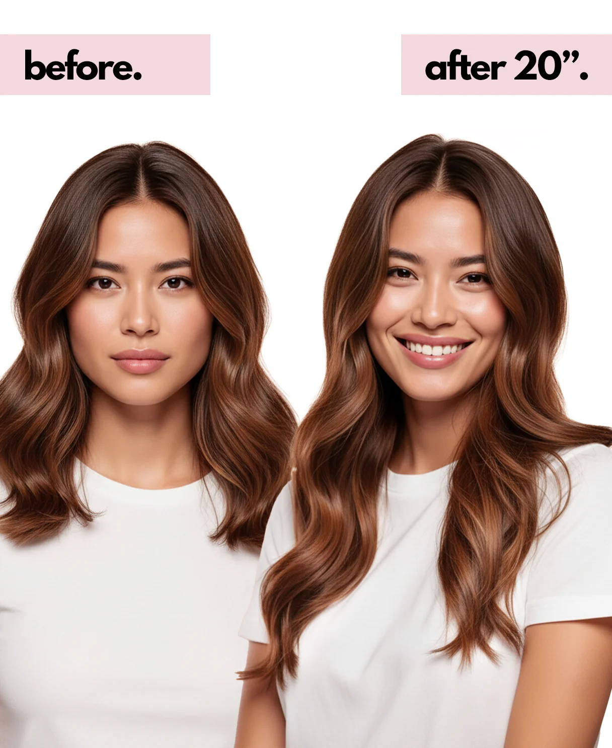 halo one-step hair extensions chestnut balayage. - Image 3
