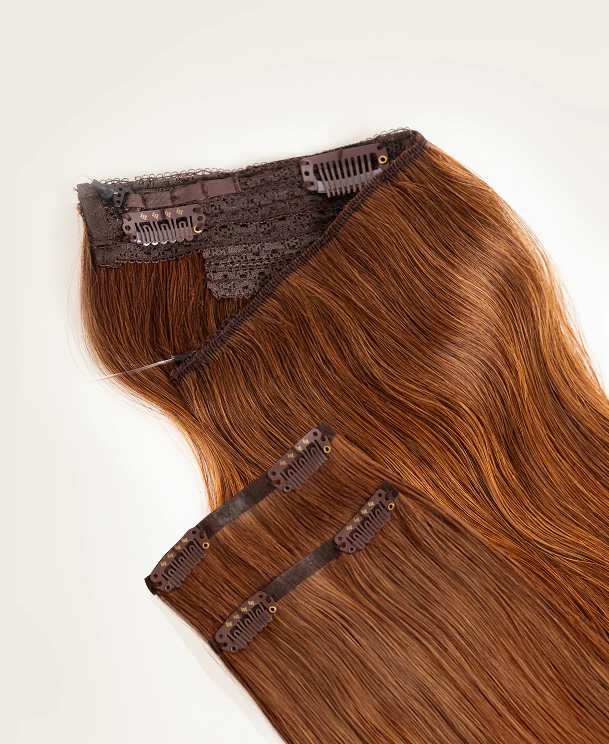 halo one-step hair extensions chestnut balayage. - Image 7