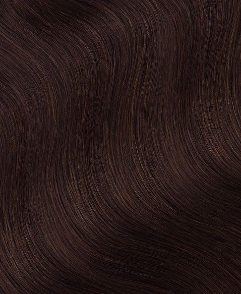 halo one-step hair extensions chocolate brown. - Image 2