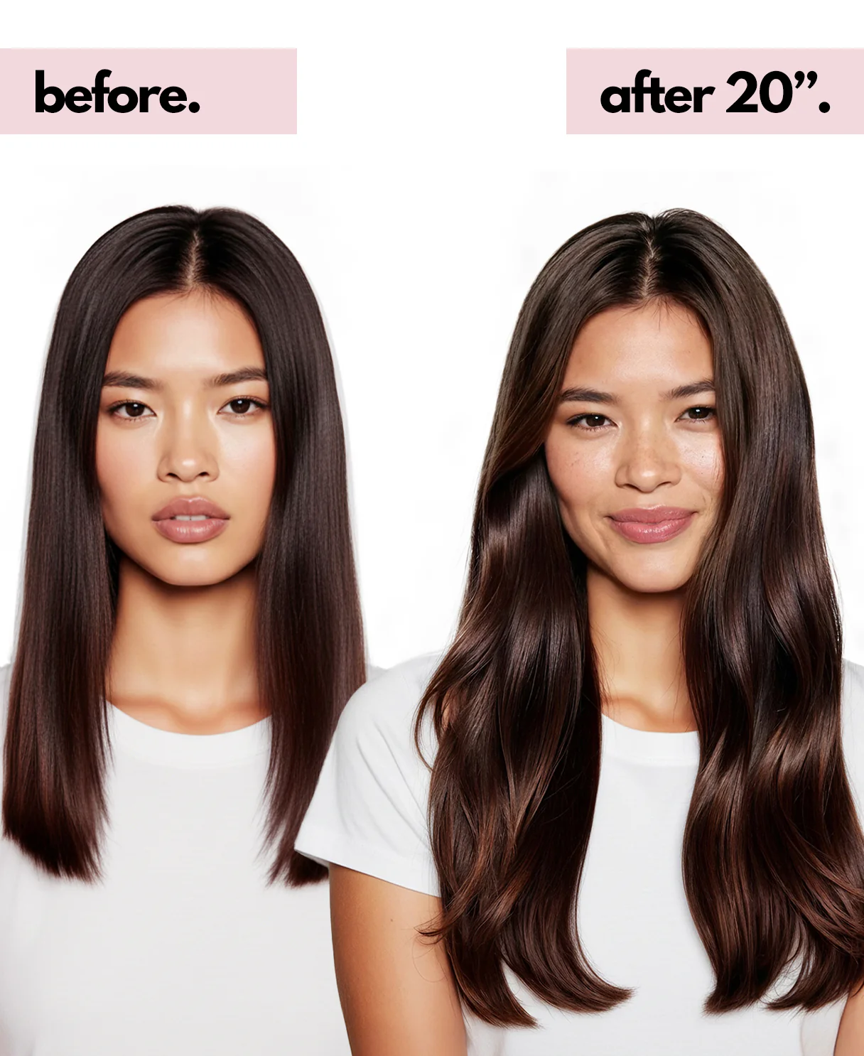 halo one-step hair extensions chocolate brown. - Image 3