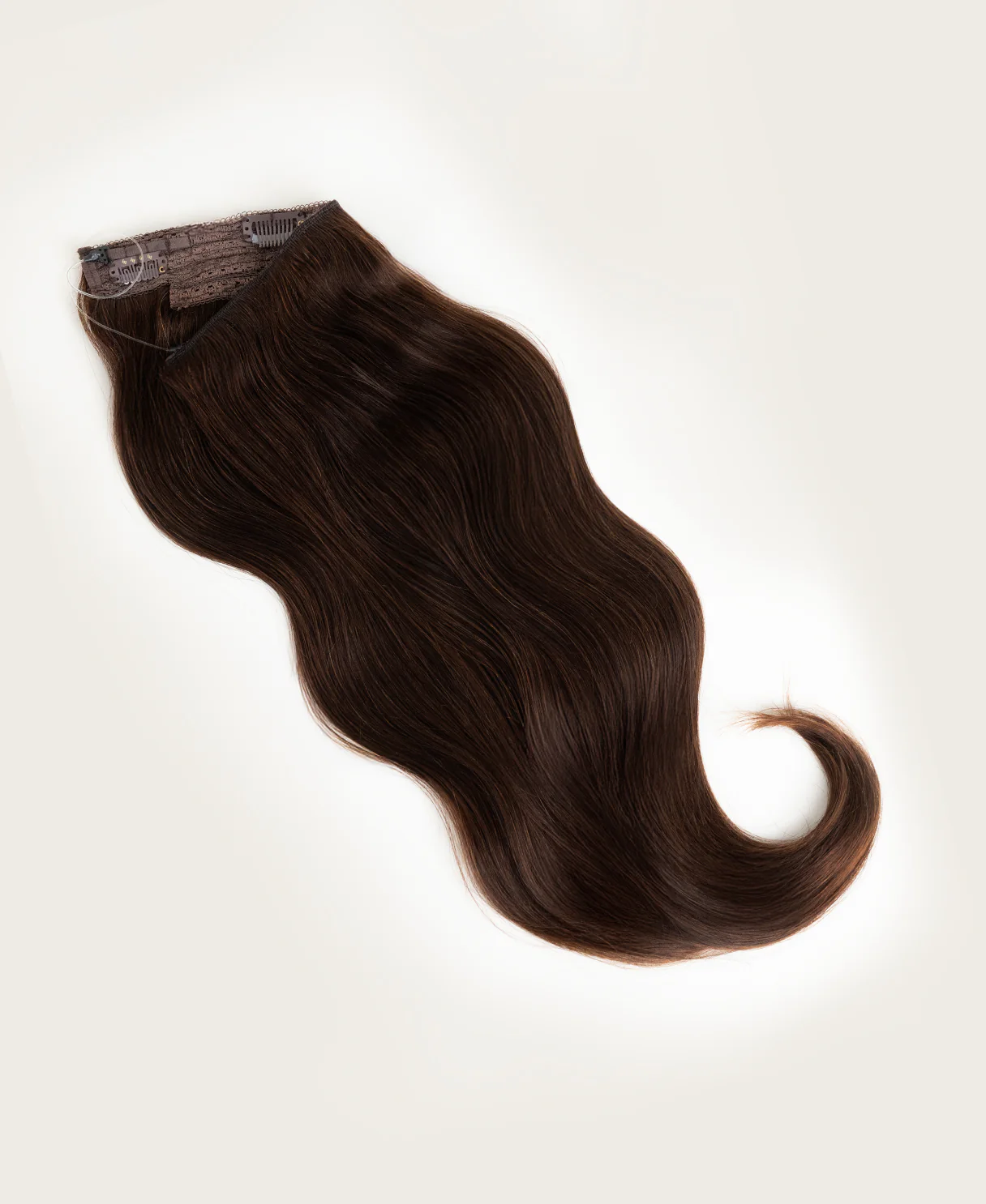 halo one-step hair extensions chocolate brown. - Image 7
