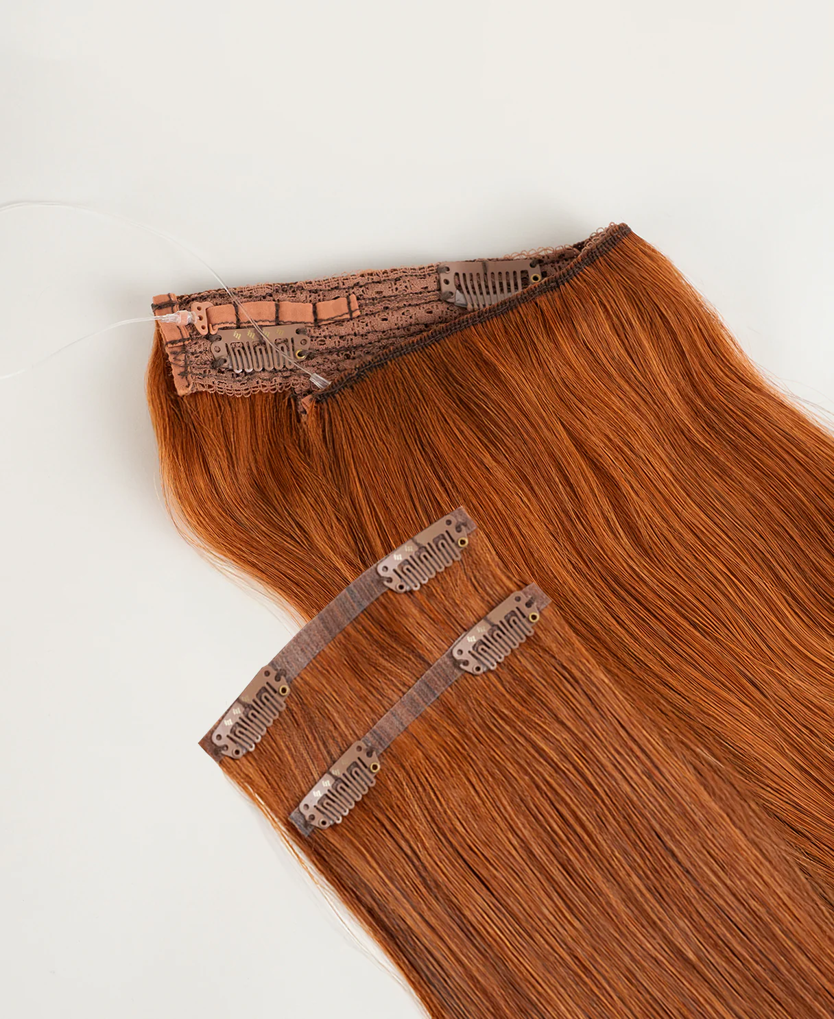 halo one-step hair extensions copper. - Image 5