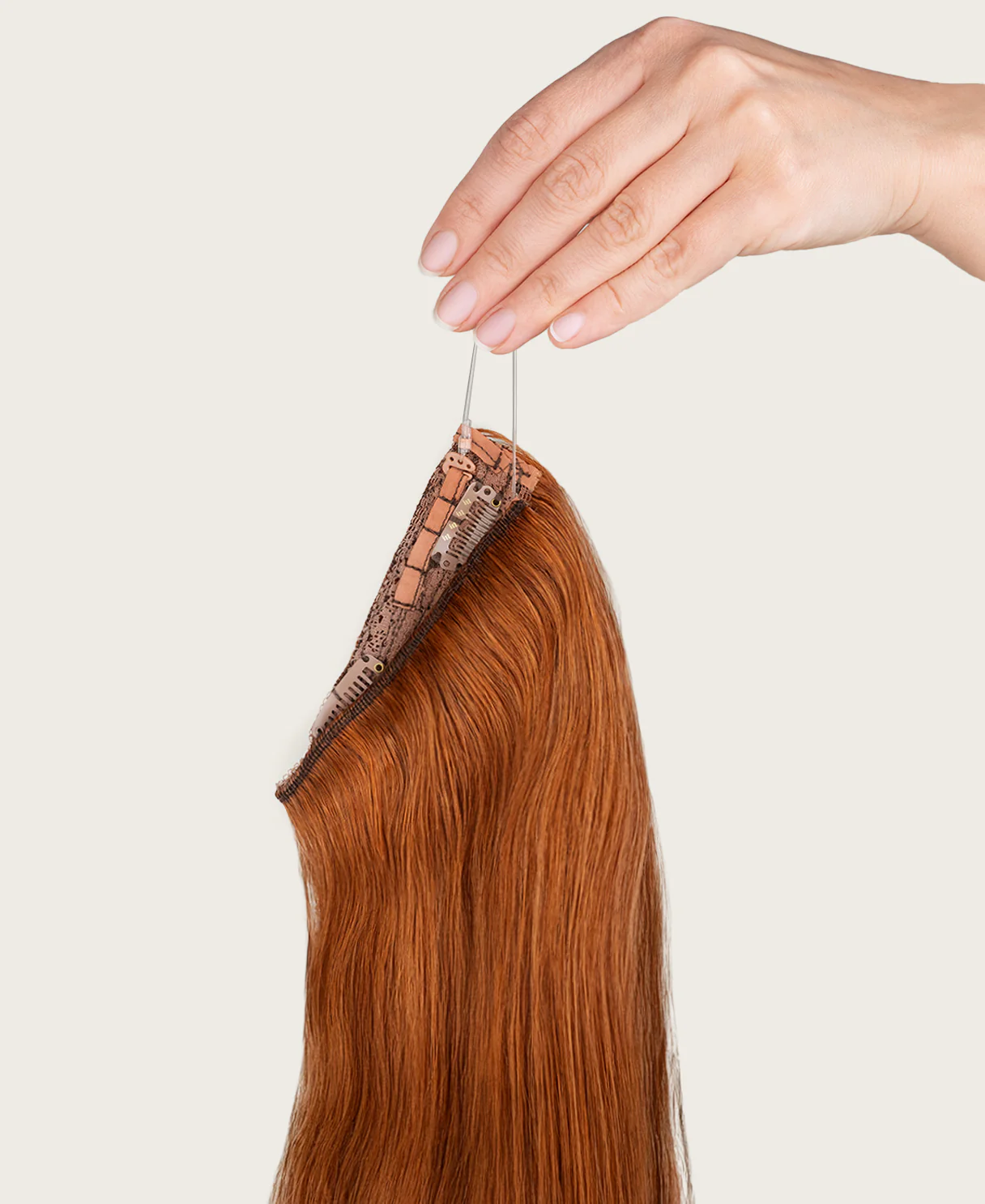 halo one-step hair extensions copper. - Image 6