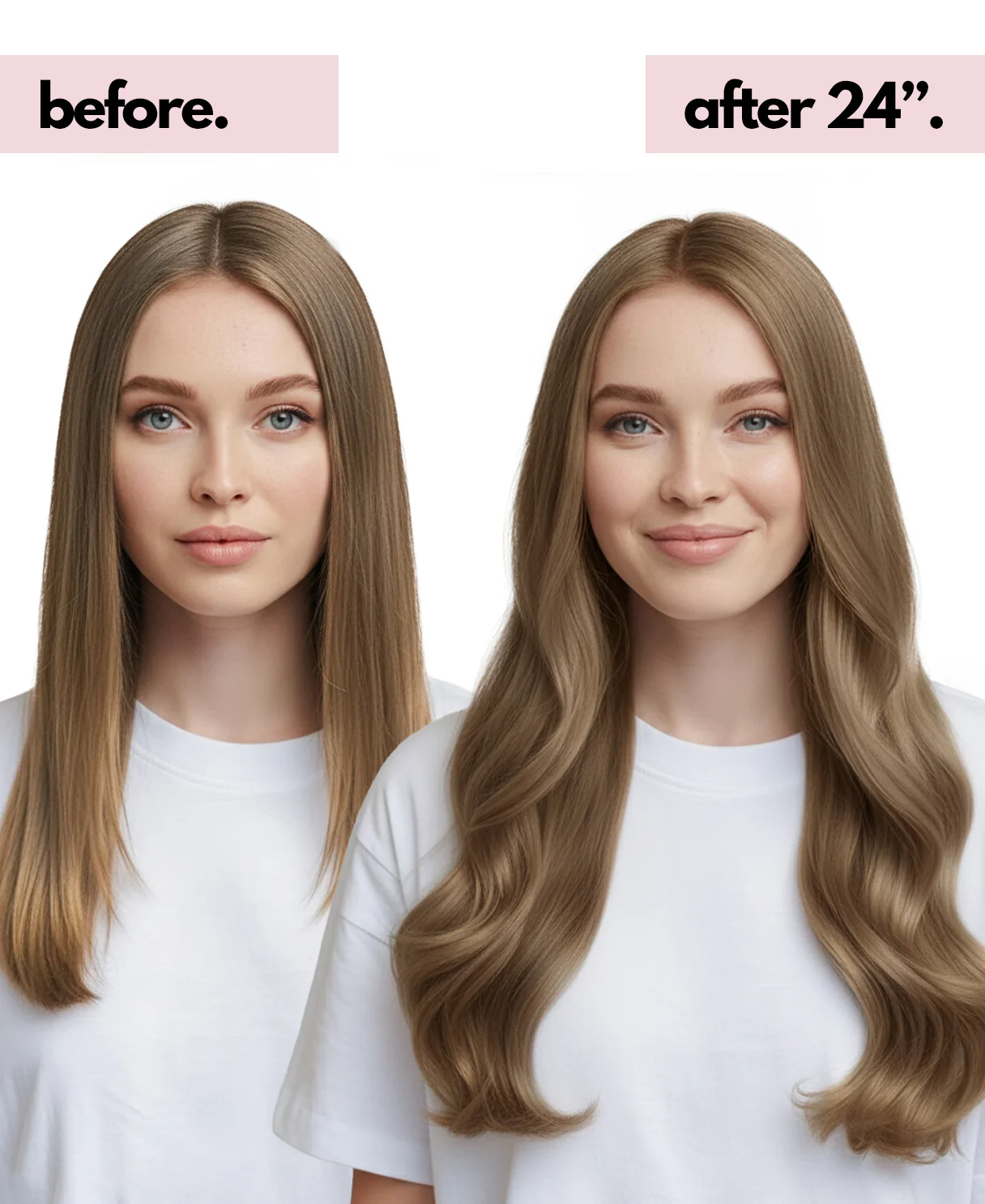 halo one-step hair extensions dark blonde. - Image 3