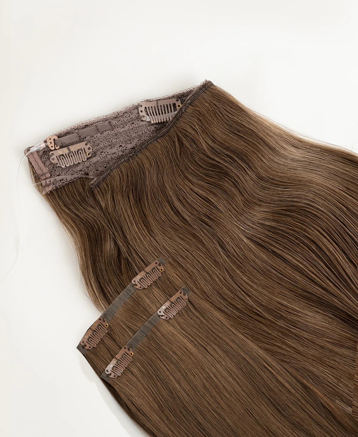 halo one-step hair extensions dark blonde. - Image 5