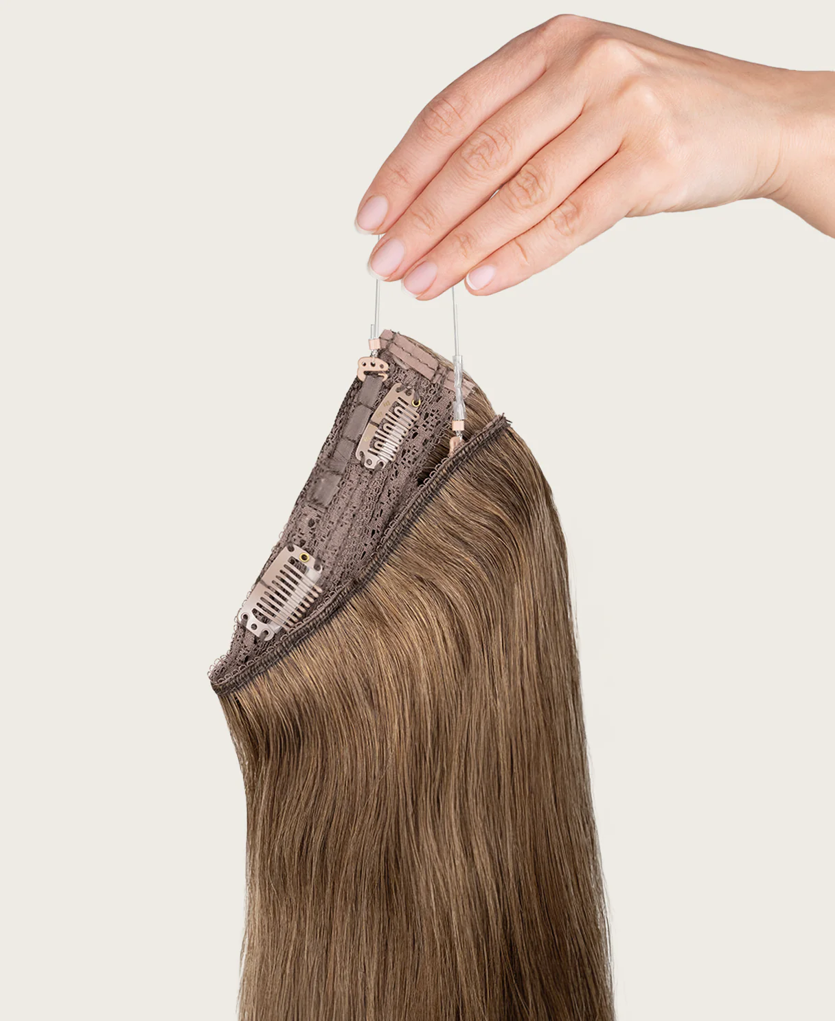halo one-step hair extensions dark blonde. - Image 6