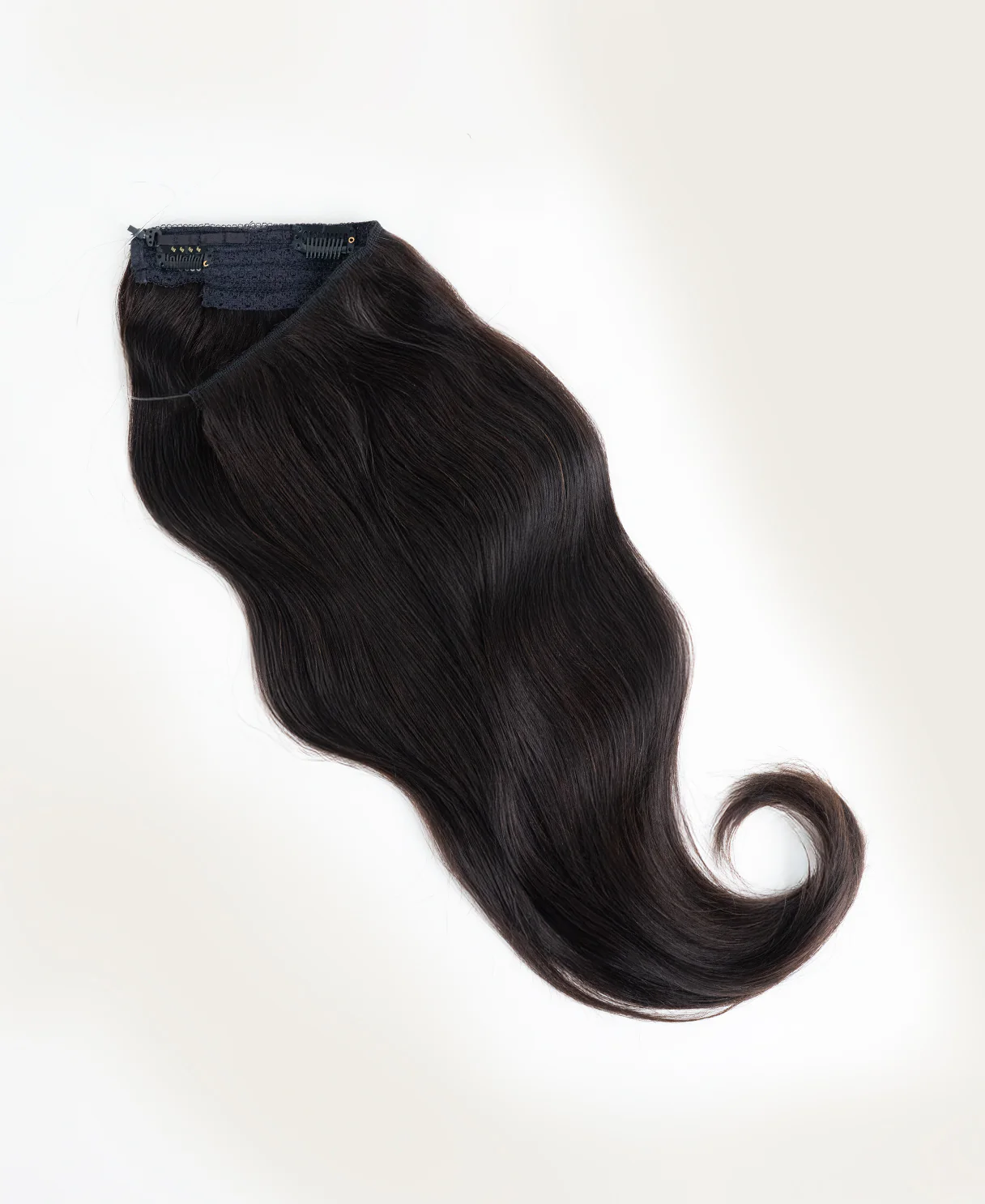halo one-step hair extensions dark brown. - Image 7