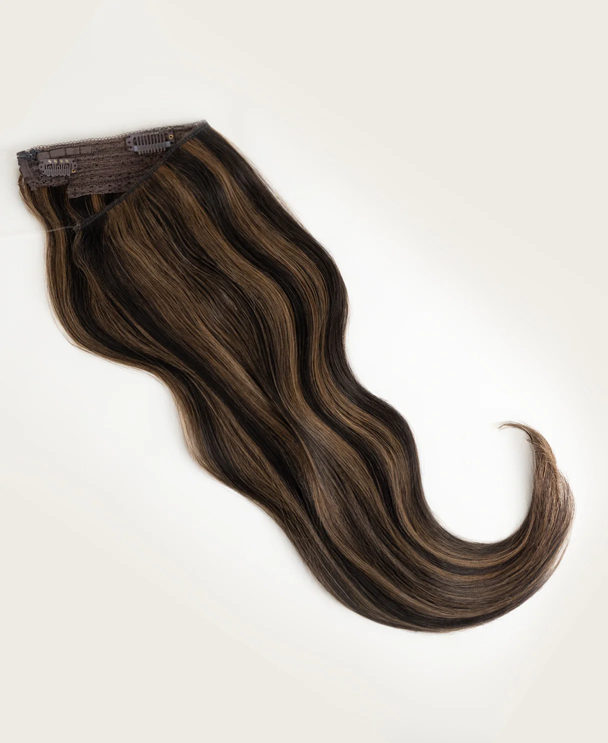 halo one-step hair extensions dark highlights. - Image 7
