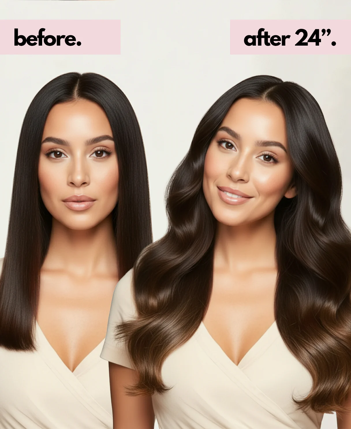 halo one-step hair extensions dimensional brown. - Image 3