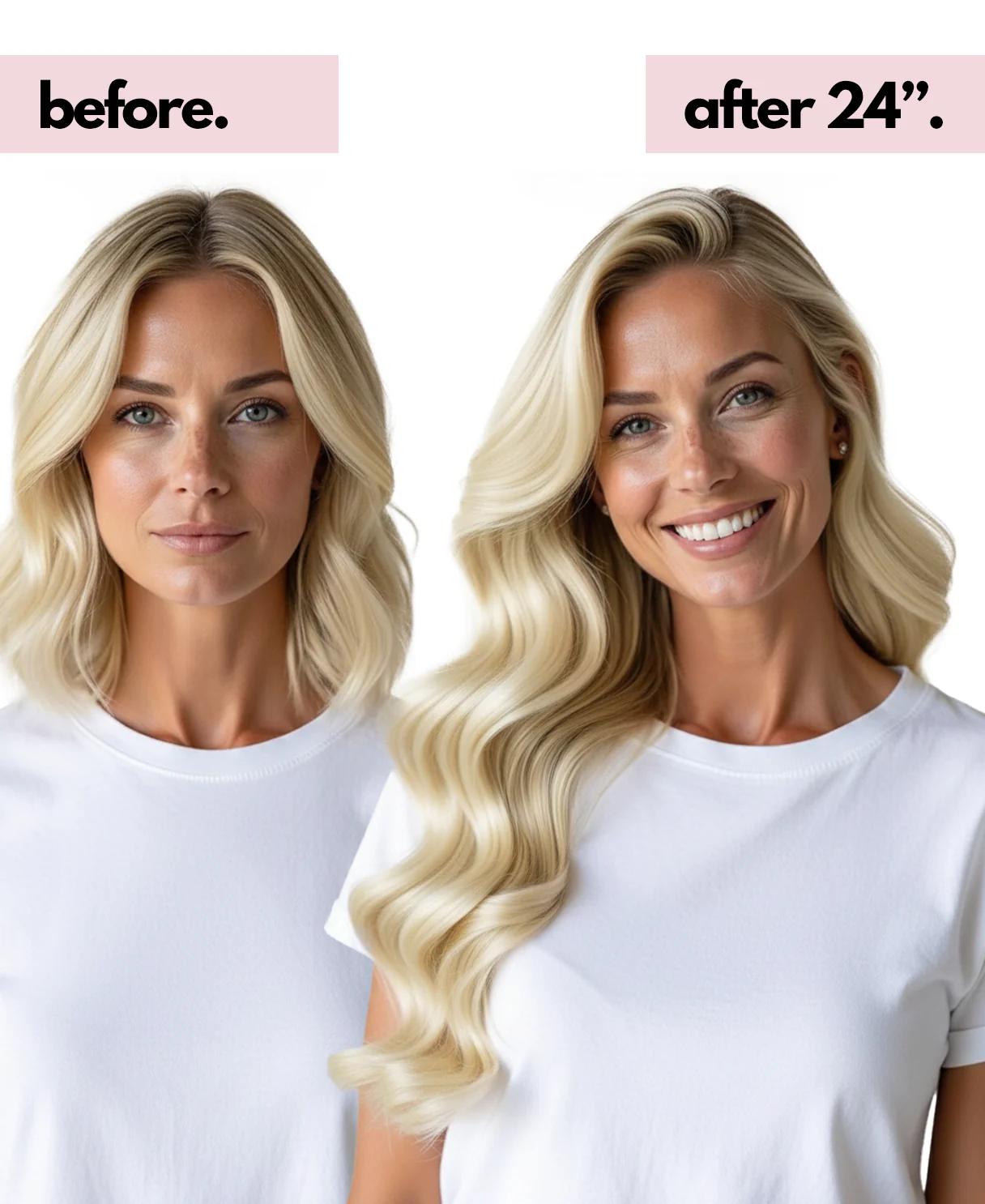 halo one-step hair extensions dirty blonde. - Image 3