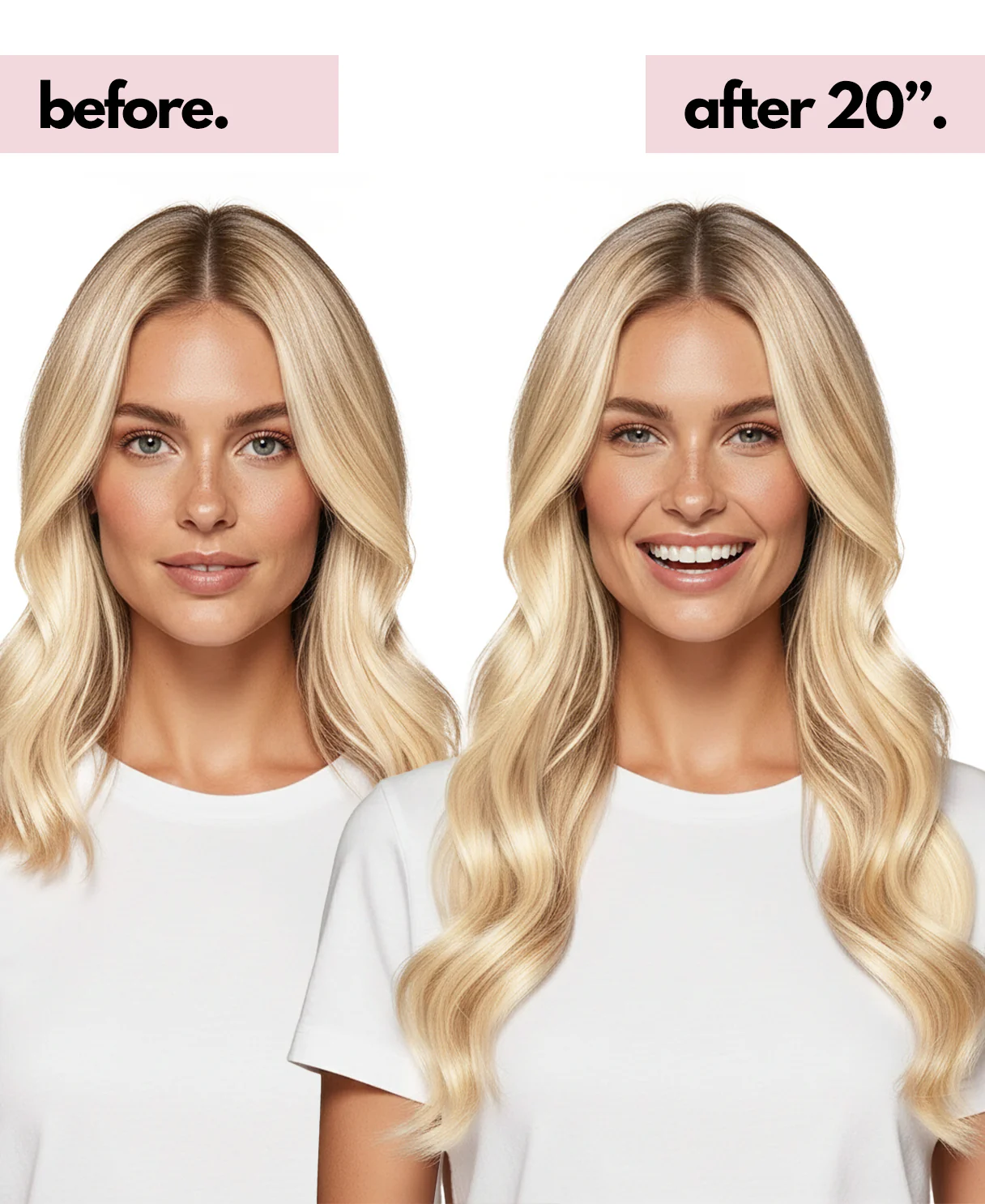 halo one-step hair extensions golden highlights. - Image 3
