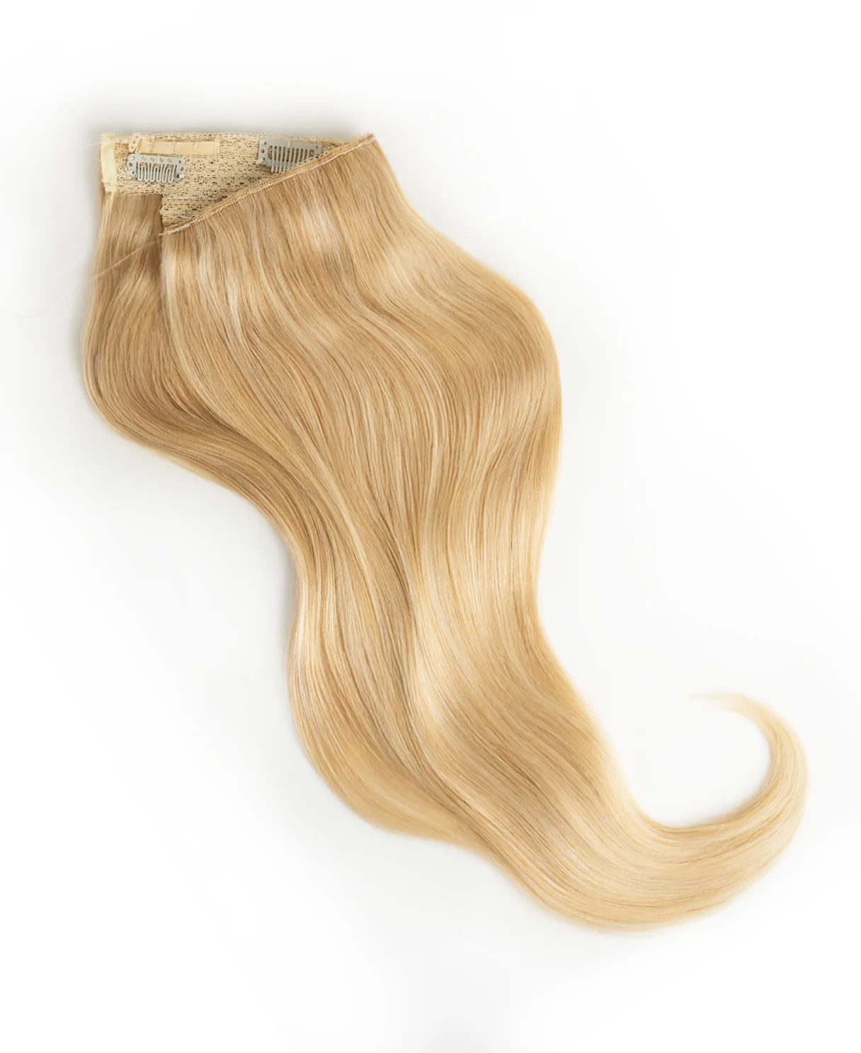 halo one-step hair extensions golden highlights. - Image 6