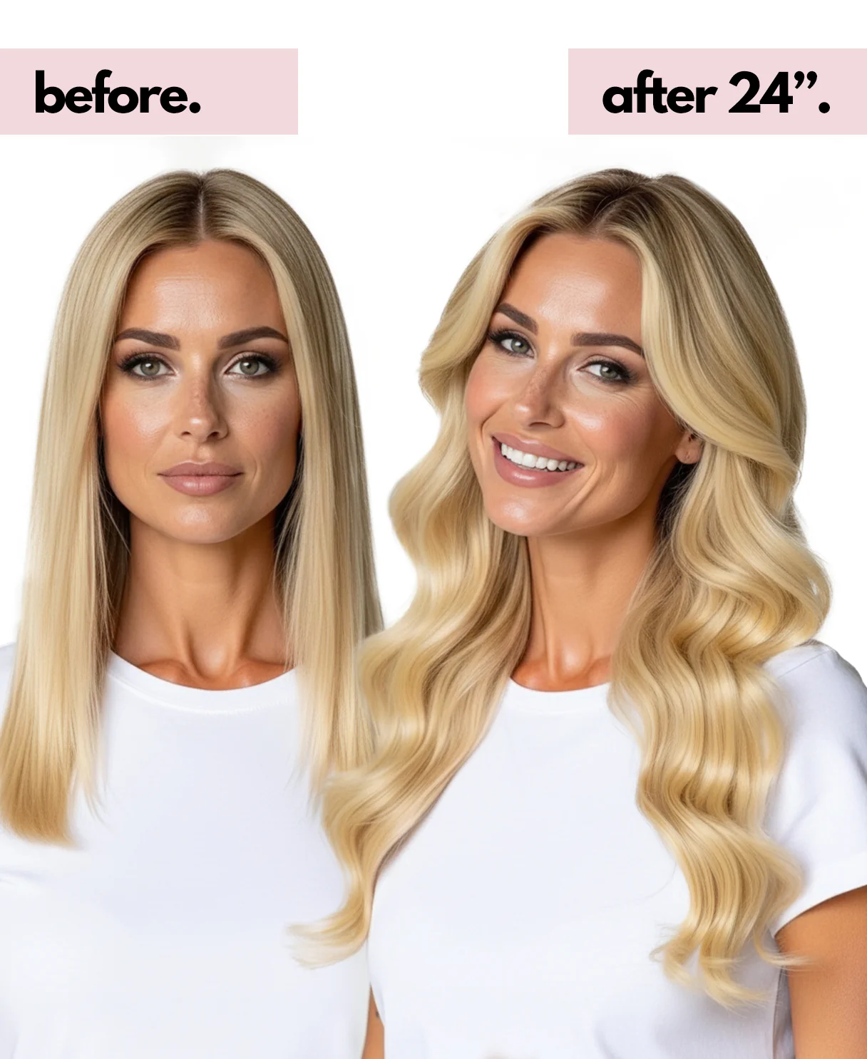 halo one-step hair extensions honey blonde. - Image 3