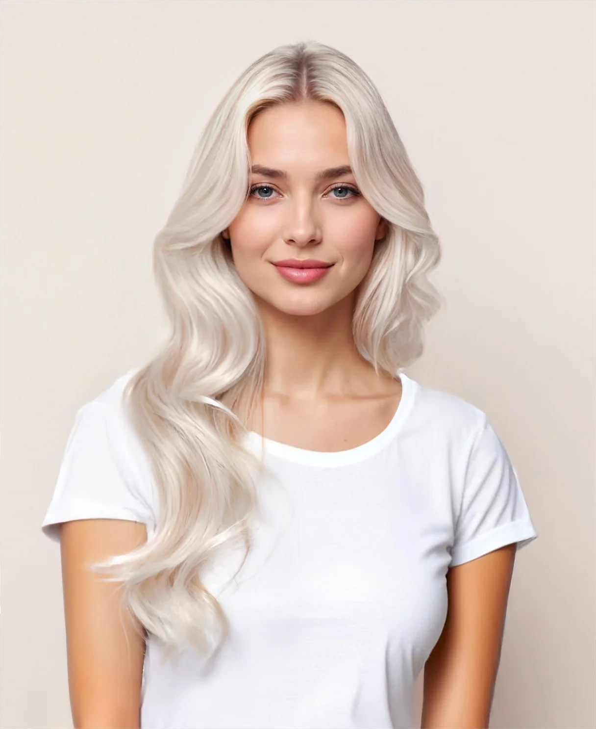 halo one-step hair extensions icy blonde. - Image 8