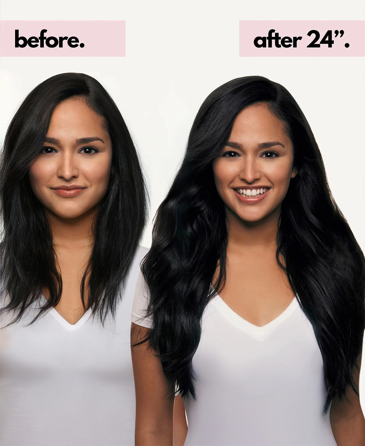 halo one-step hair extensions jet black. - Image 3