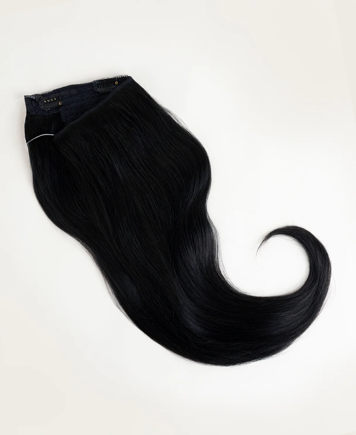 halo one-step hair extensions jet black. - Image 6