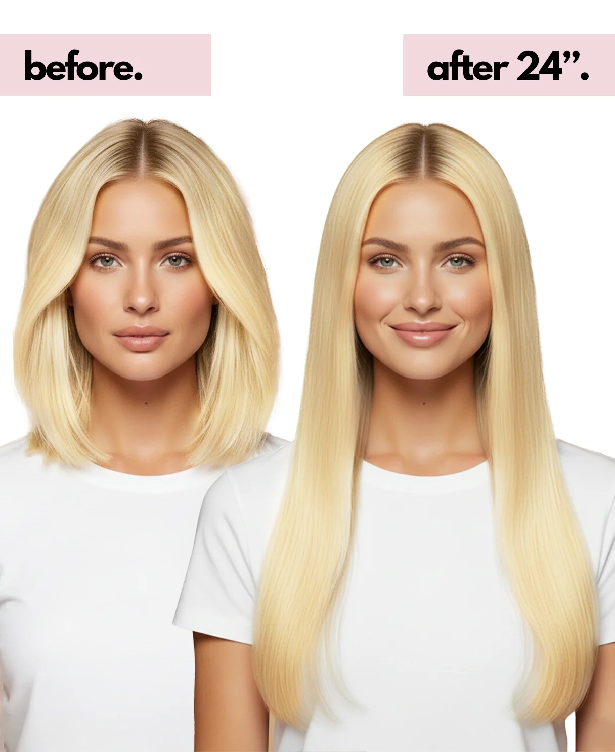 halo one-step hair extensions light blonde. - Image 3