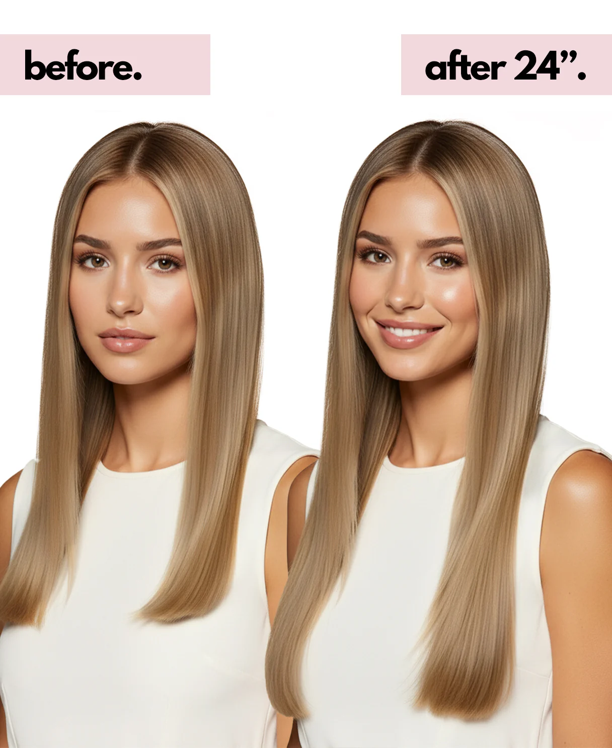 halo one-step hair extensions medium blonde. - Image 3