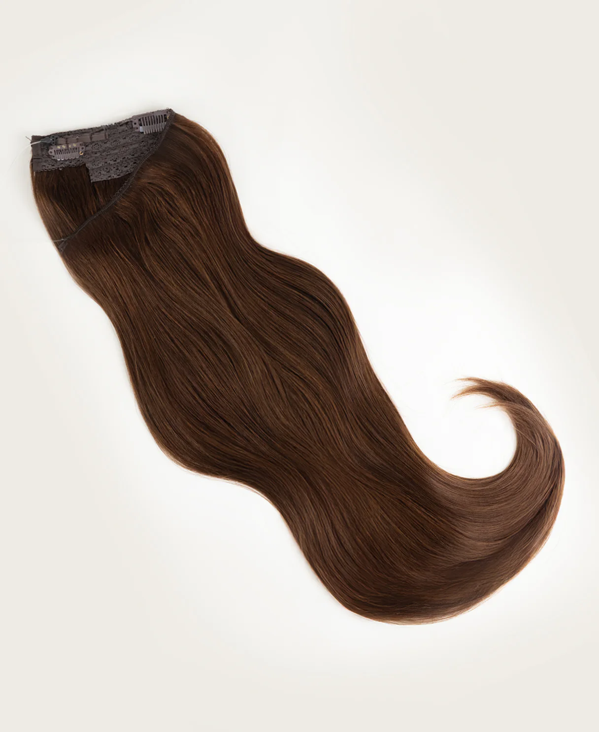 halo one-step hair extensions medium brown. - Image 6