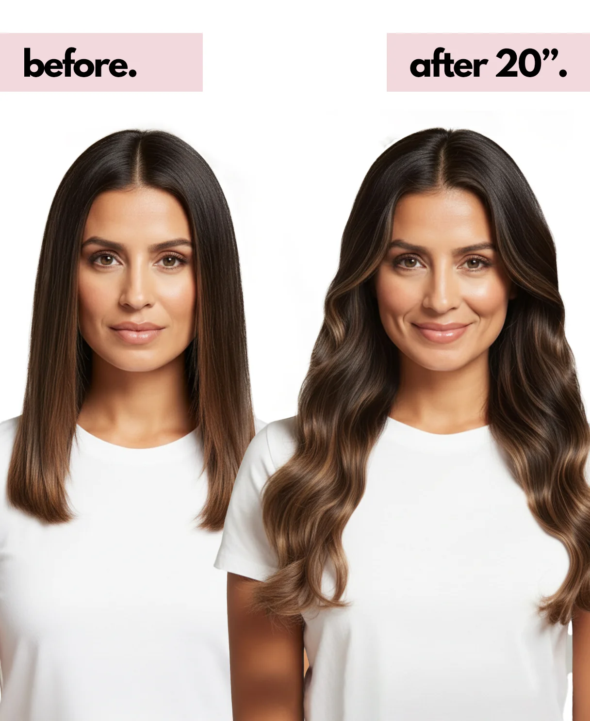 halo one-step hair extensions mocha balayage. - Image 3