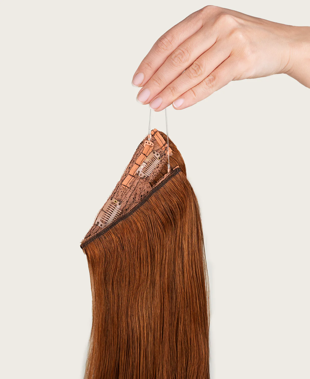 halo one-step hair extensions pumpkin spice. - Image 6