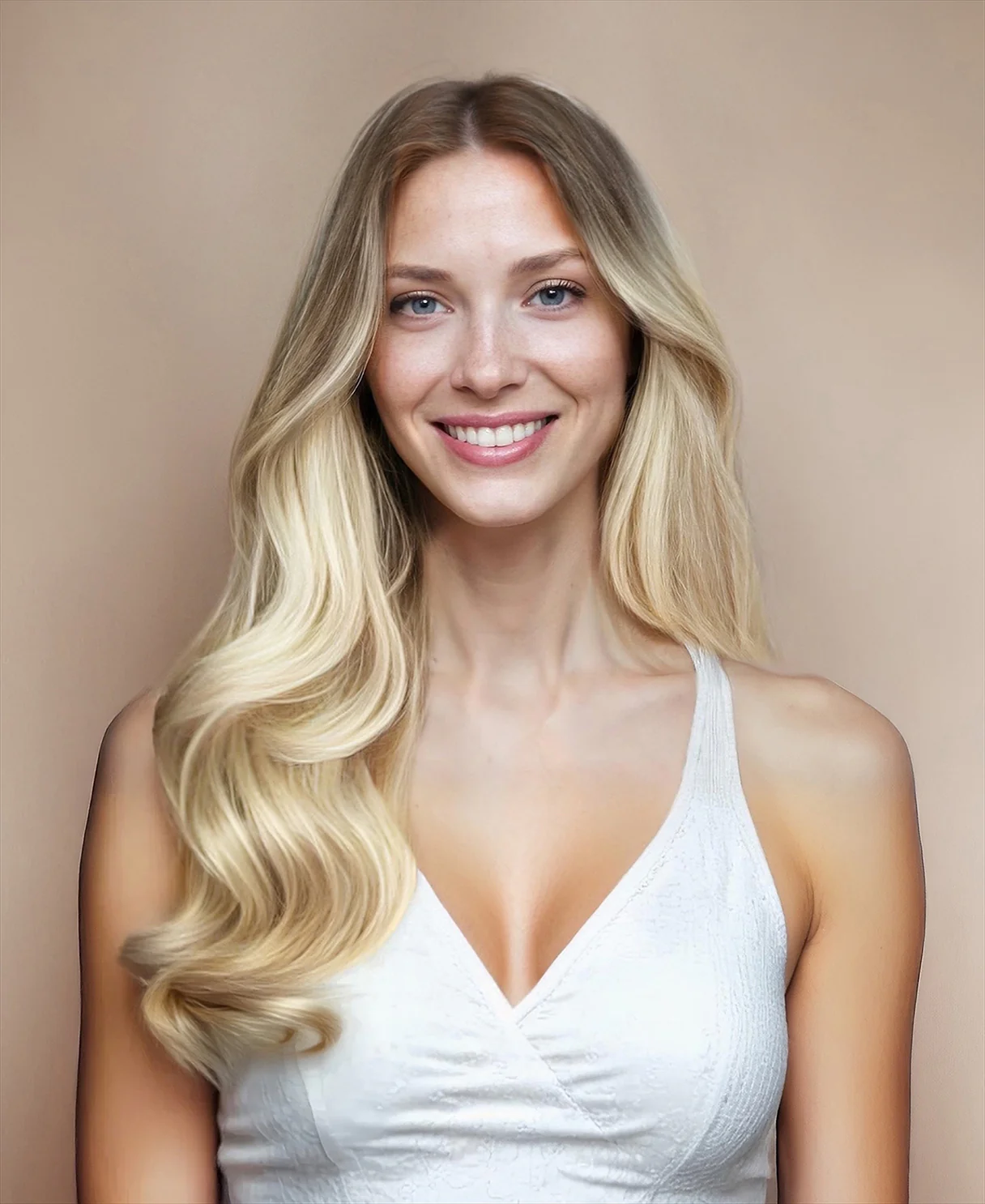 halo one-step hair extensions rooted blonde. - Image 8