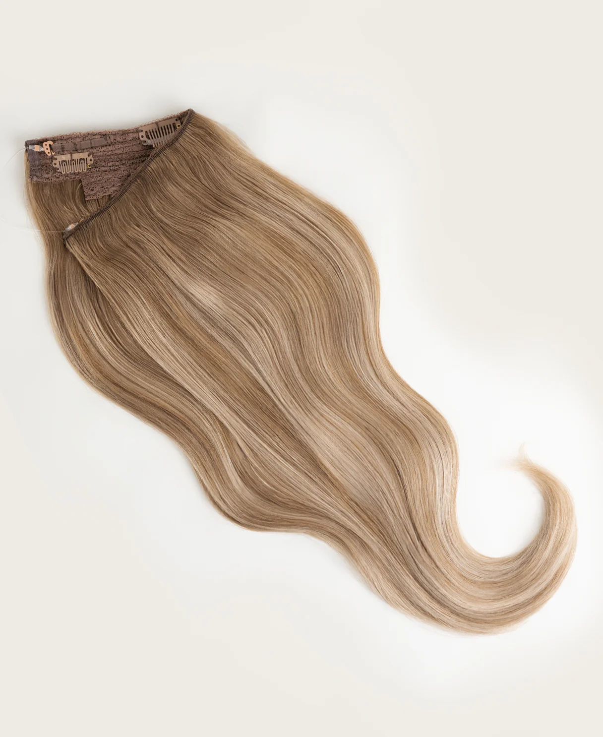 halo one-step hair extensions rooted blonde highlights. - Image 7