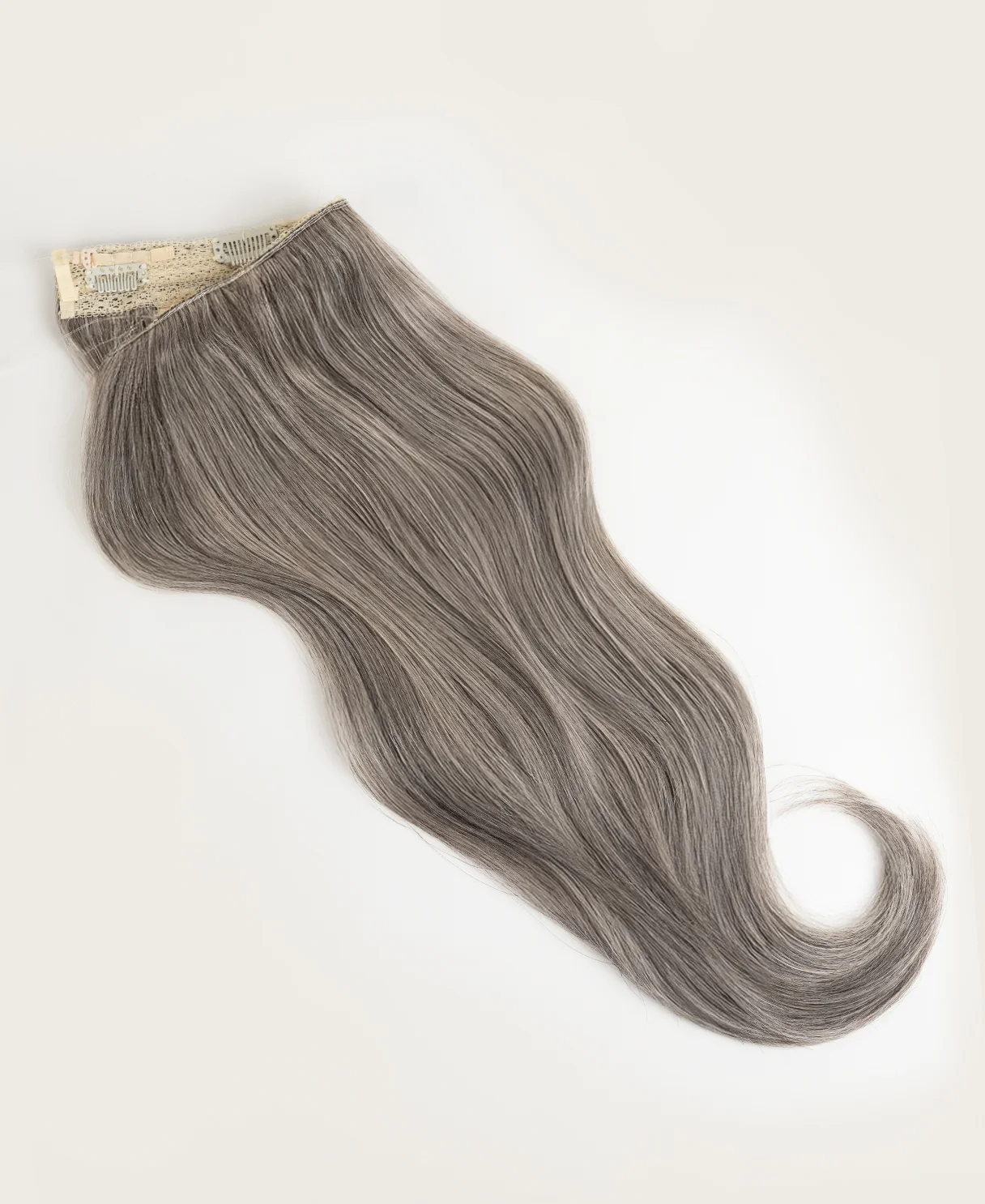 halo one-step hair extensions salt & pepper. - Image 7