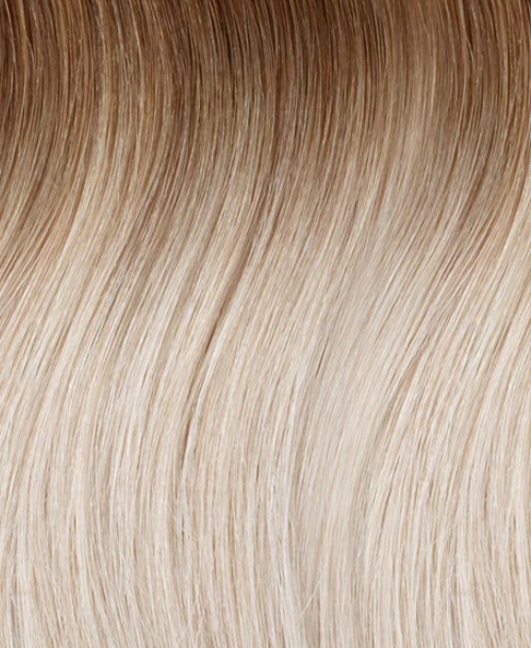 halo one-step hair extensions shadow root white blonde. - Image 2
