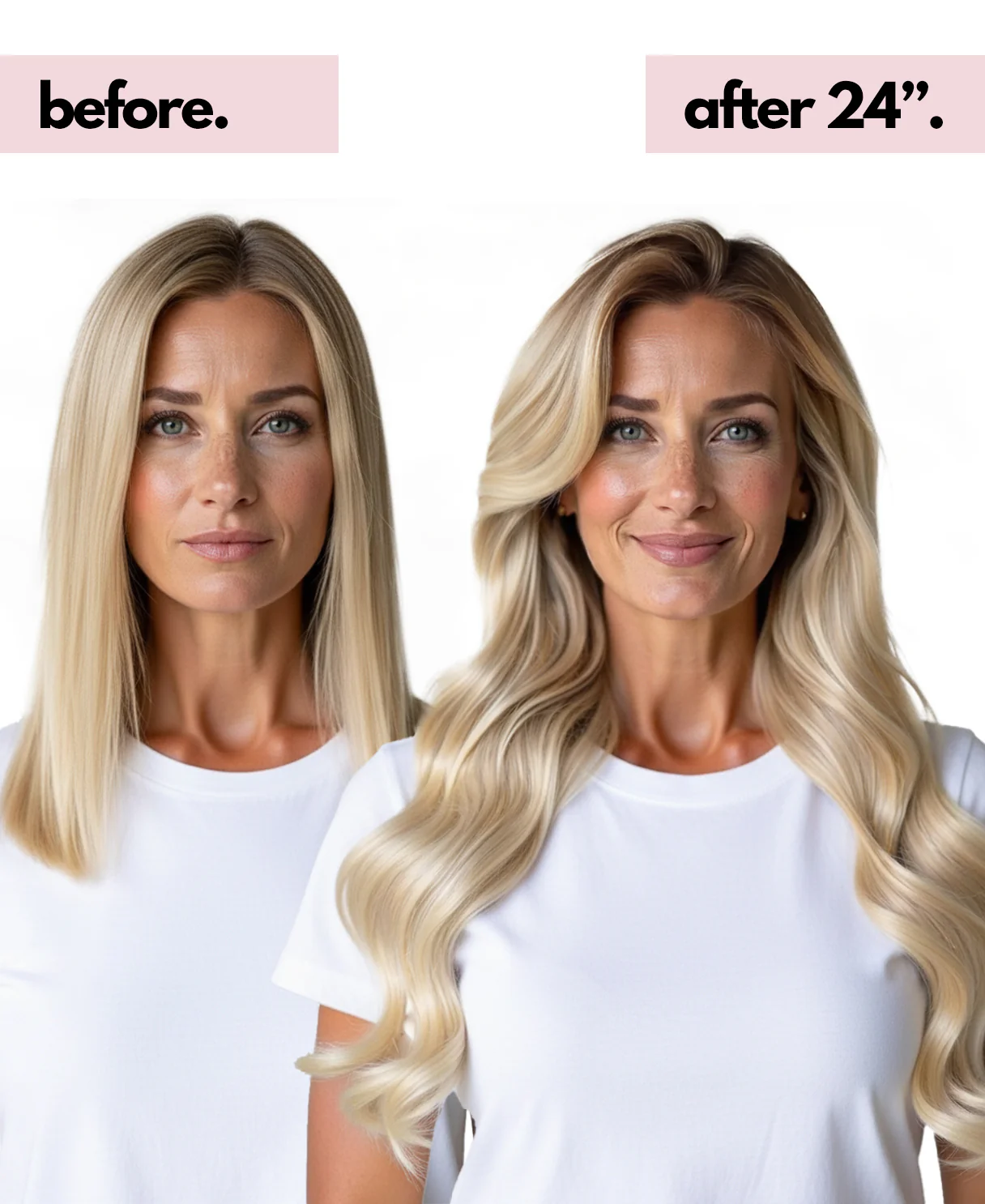 halo one-step hair extensions shadow root white blonde. - Image 3