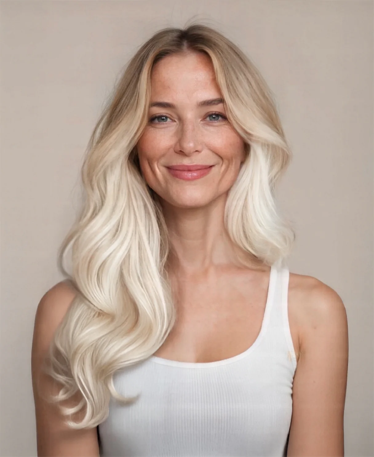 halo one-step hair extensions shadow root white blonde. - Image 8