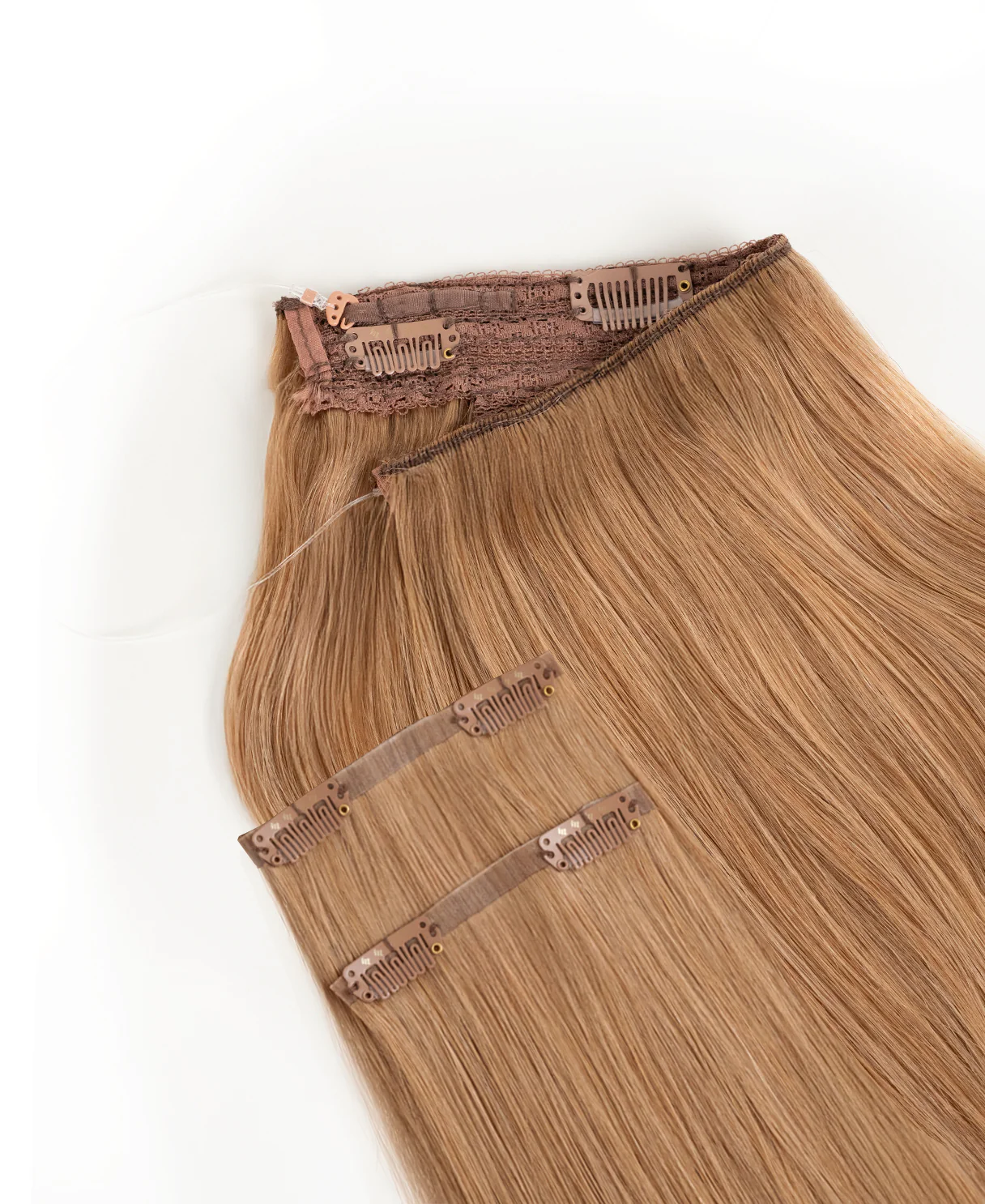halo one-step hair extensions strawberry blonde. - Image 5