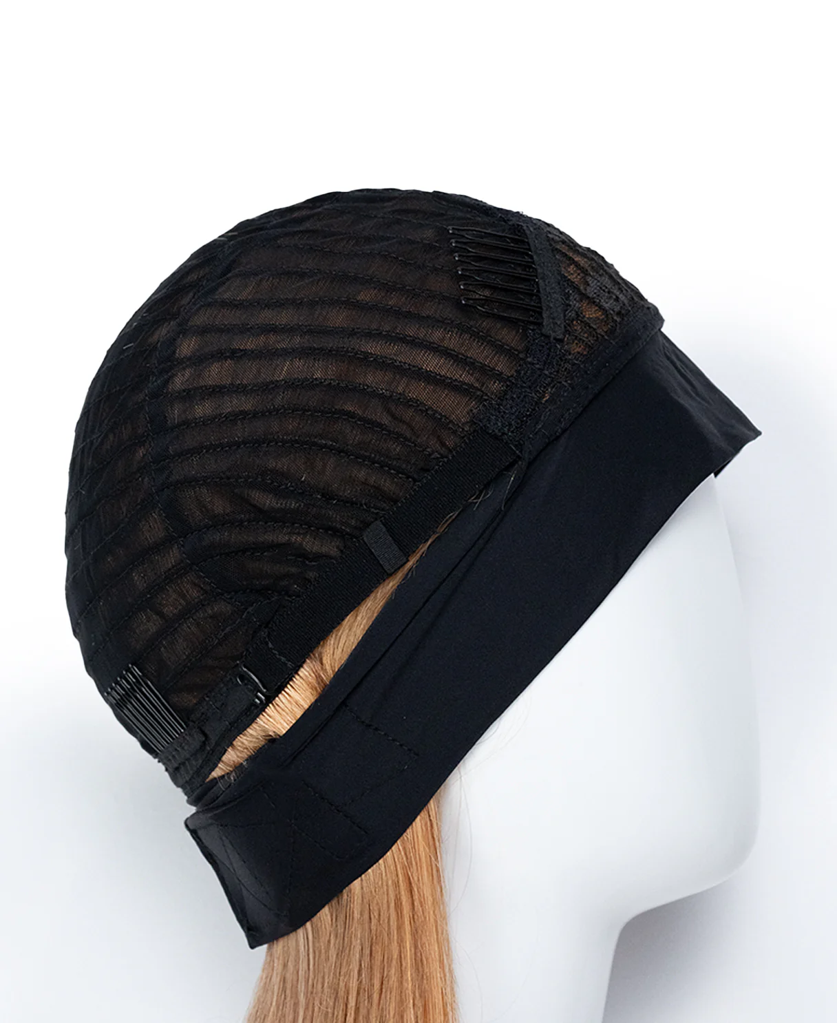 headband human hair wig - 18" strawberry blonde. - Image 5