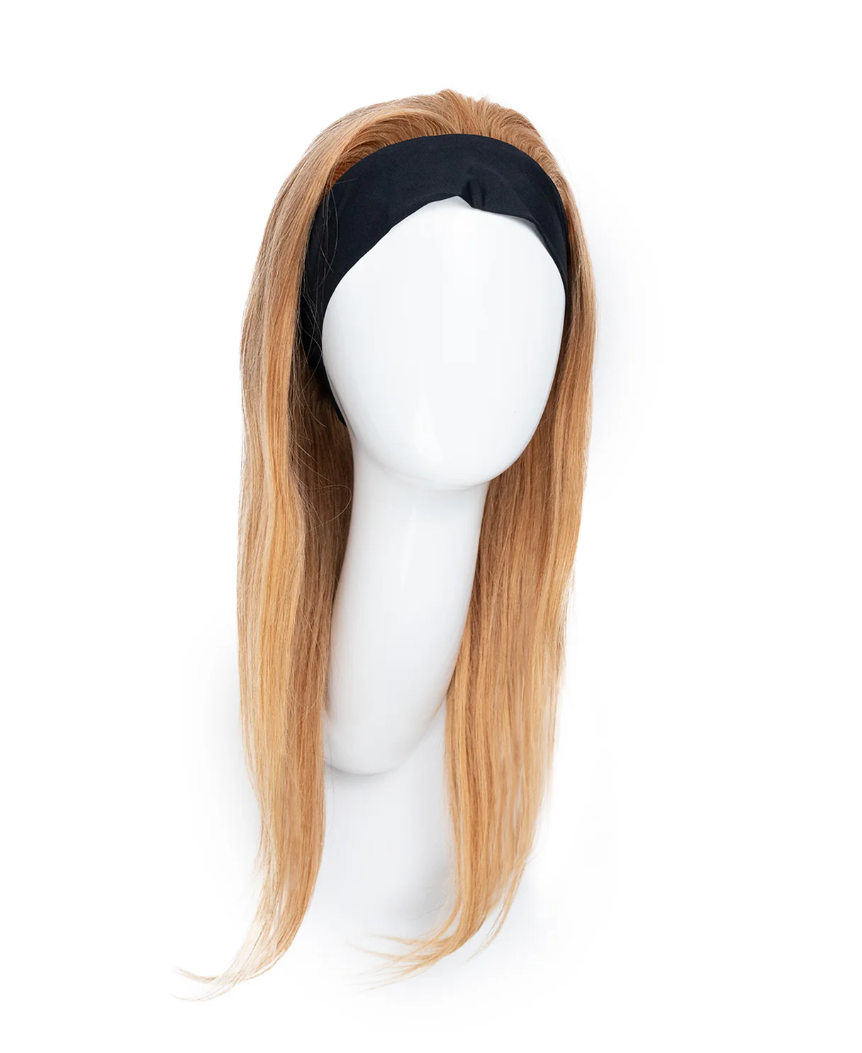headband human hair wig - 18" strawberry blonde. - Image 7