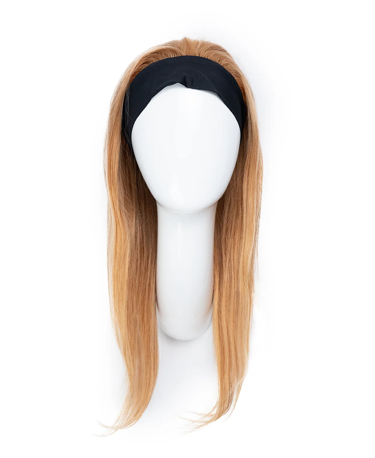 headband human hair wig - 18" strawberry blonde. - Image 8