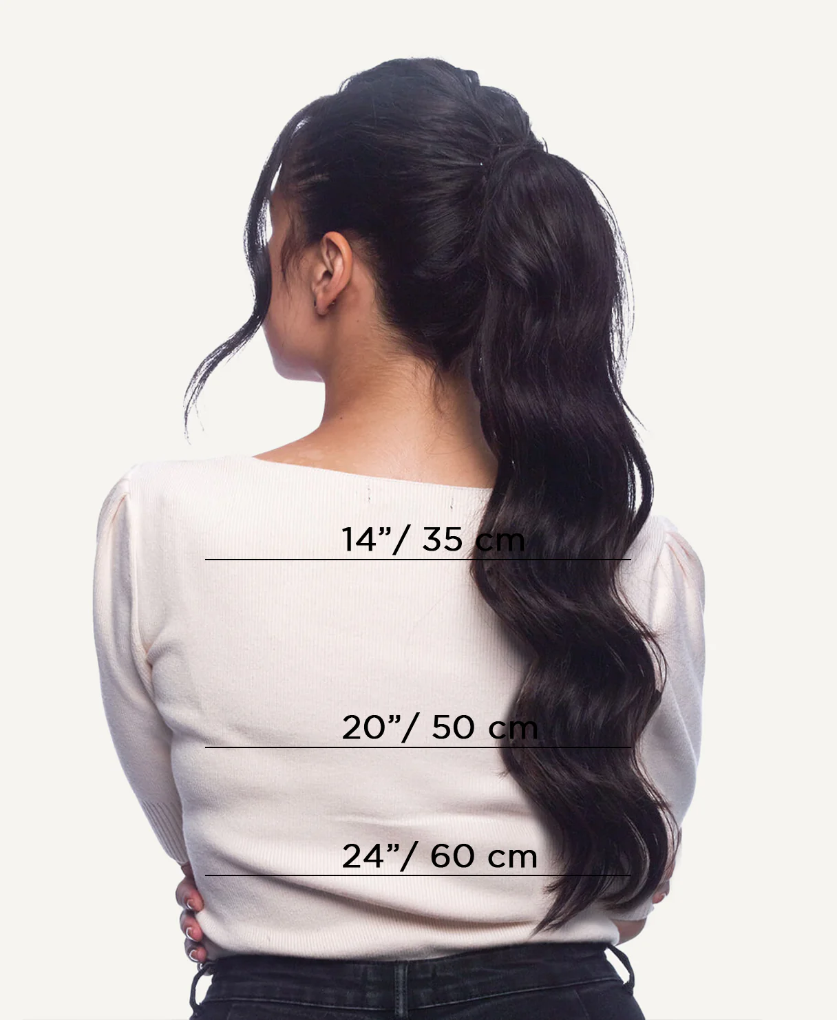 ponytail - natural black. - Image 5