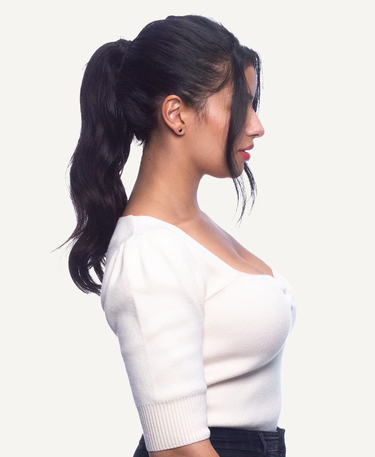 ponytail - natural black. - Image 6