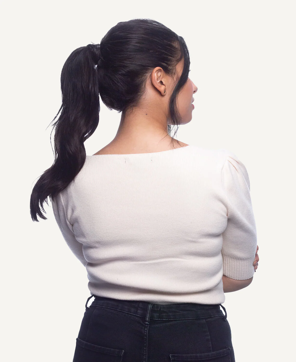 ponytail - natural black. - Image 7