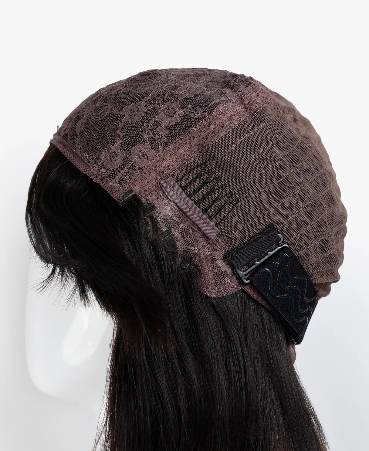 human hair wig with bangs - 20" brown ombre. - Image 10
